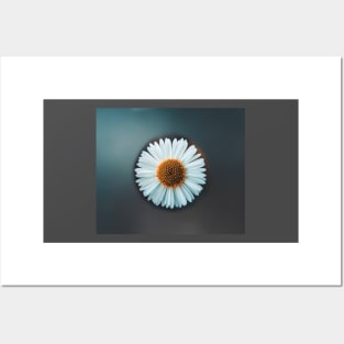 white flower make hope and peace Posters and Art